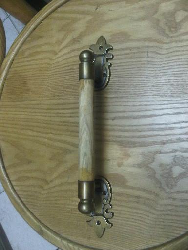 Brass Door Handle Code AC.033 Long 390 mm. wide 25 mm.