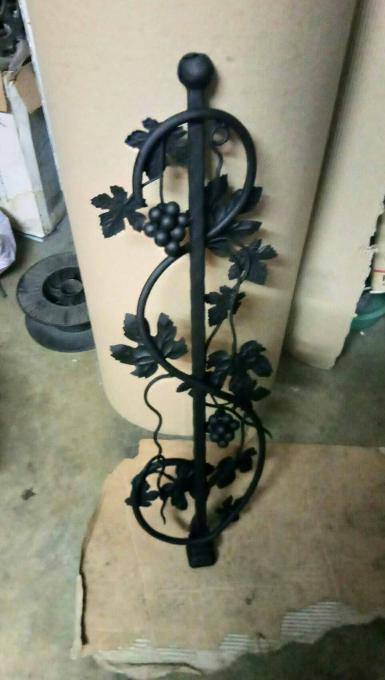 Balustrade grape steel make rusty color