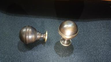 Brass door handle Item code NMK18 size Diameter 49 mm.high 68 mm.base 31 mm.