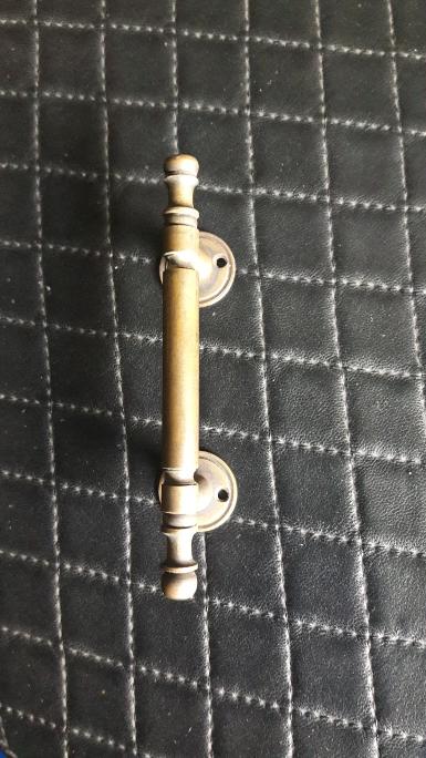 Brass Door Handle Item Code C.002 size long 95 mm. base 19 mm. D: 6 mm.